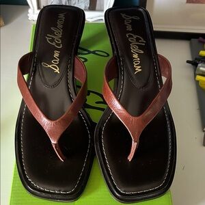 Sam Edelman Women's Tan Thong Sandals